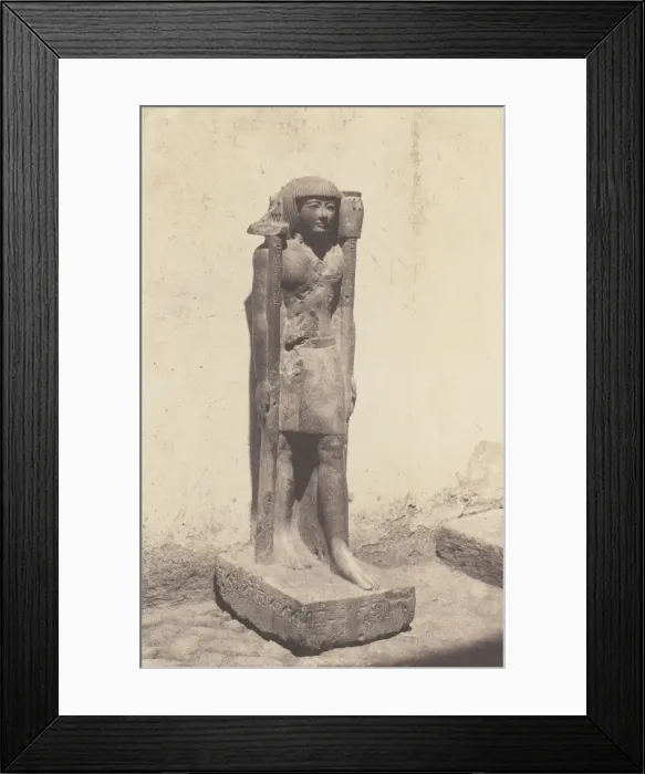 Framed Print : Syout (Lycopolis), Statue Appartenant au Docteaur Cuny, 1851-52, printed 1853-54 Framed Print : Syout (Lycopolis), Statue Appartenant au Docteaur Cuny, 1851-52, printed 1853-54