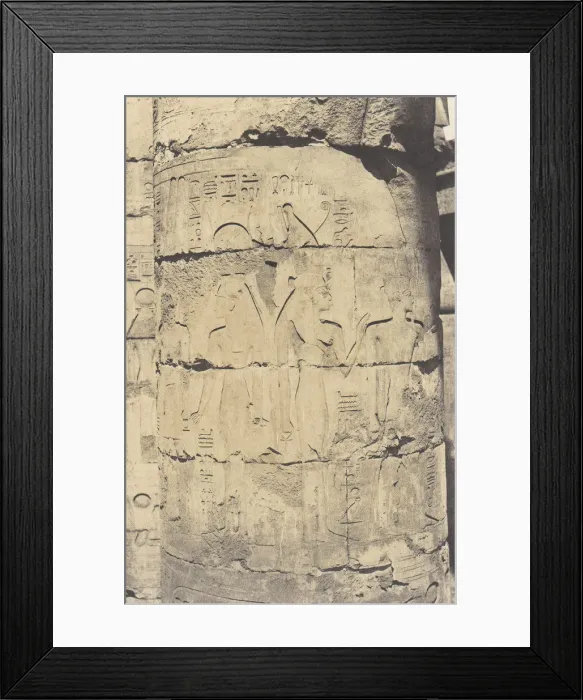 Framed Print : Karnak (Thebes), Palais - Salle Hypostyle - Colonnade Centrale - Decor Framed Print : Karnak (Thebes), Palais - Salle Hypostyle - Colonnade Centrale - Decor
