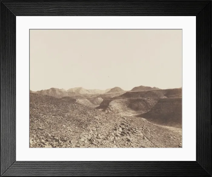 Framed Print : Nubie, Environs d Ibrim, Chaine Arabique - Vue d un Ravin, 1851-52 Framed Print : Nubie, Environs d Ibrim, Chaine Arabique - Vue d un Ravin, 1851-52