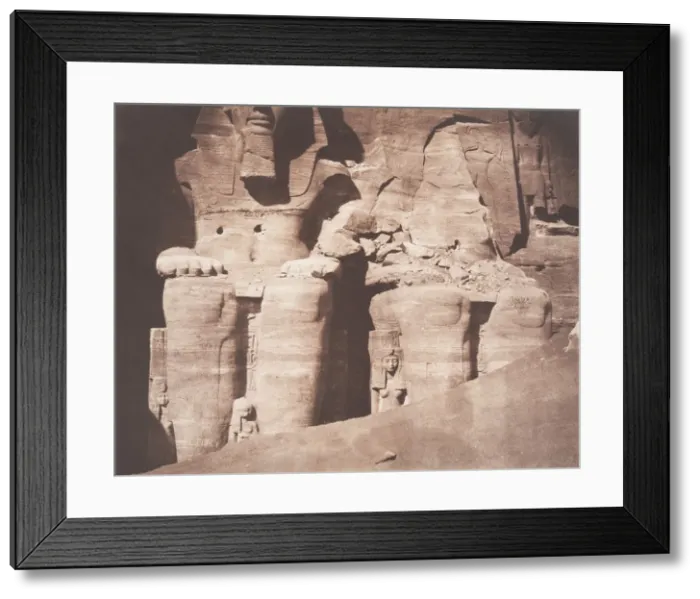 Framed Print : Abo-Sembil, Grand Speos, Statues Colossales vues de Face (Parte Inferieure) Framed Print : Abo-Sembil, Grand Speos, Statues Colossales vues de Face (Parte Inferieure)