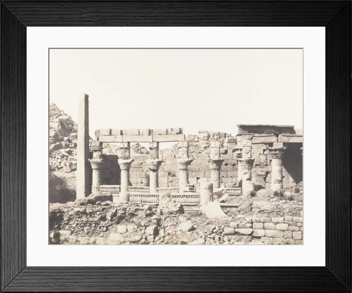 Framed Print : Ile de Fileh (Philae), edifice du Sud et Partie de la Colonnade Occiden Framed Print : Ile de Fileh (Philae), edifice du Sud et Partie de la Colonnade Occiden