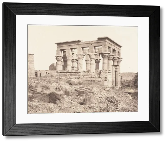 Framed Print : Ile de Fileh (Philae), edifice de l Est - Face Laterale Vue du Point D Framed Print : Ile de Fileh (Philae), edifice de l Est - Face Laterale Vue du Point D