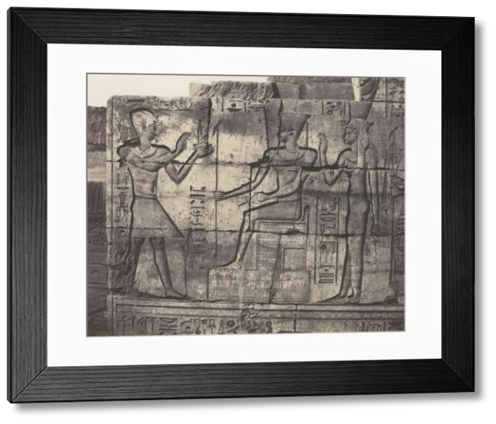 Framed Print : Karnak (Thebes), edifice en Ruines - Sculptures du la Paroi Interieure Framed Print : Karnak (Thebes), edifice en Ruines - Sculptures du la Paroi Interieure