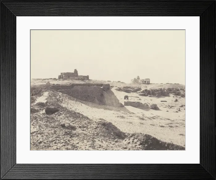 Framed Print : Assouan, Ruines de l Ancienne Enciente Arabe, au Sud-Est de la Ville, 1851-52 Framed Print : Assouan, Ruines de l Ancienne Enciente Arabe, au Sud-Est de la Ville, 1851-52
