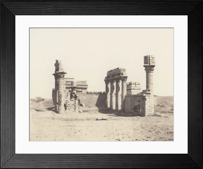 Framed Print : Erment (Hermonthis), Vue Generale des Ruines -Temple et Mammisi, 1851-52 Framed Print : Erment (Hermonthis), Vue Generale des Ruines -Temple et Mammisi, 1851-52