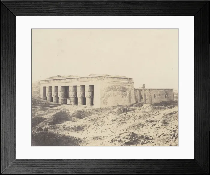 Framed Print : Denderah (Tentyris), Temple d Athor - Vue Generale, 1851-52 Framed Print : Denderah (Tentyris), Temple d Athor - Vue Generale, 1851-52