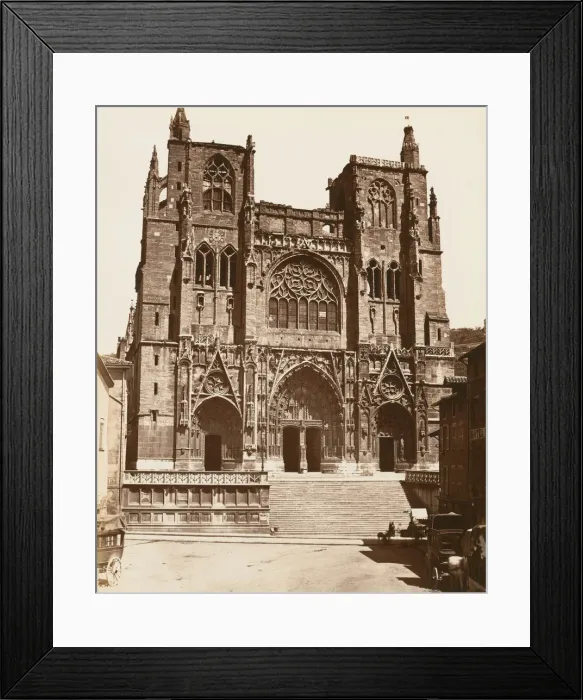 Framed Print : Vienne, St. Maurice, ca. 1861. Creator: Edouard Baldus Framed Print : Vienne, St. Maurice, ca. 1861. Creator: Edouard Baldus