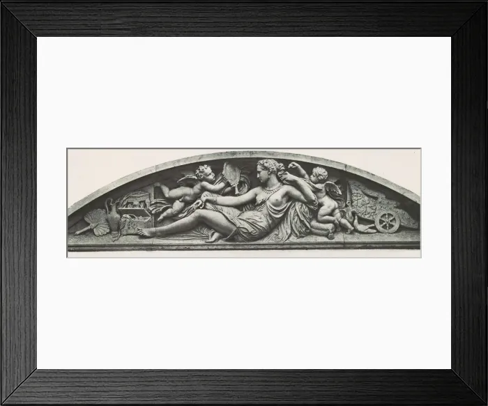 Framed Print : Palais du Louvre et des Tuileries, motifs de decorations tiré Framed Print : Palais du Louvre et des Tuileries, motifs de decorations tiré