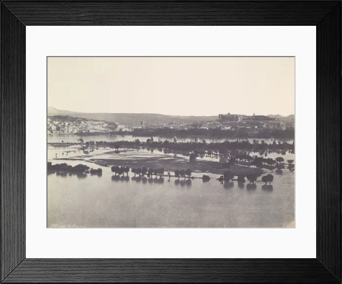 Framed Print : The Floods of 1856, Avignon, 1856. Creator: Edouard Baldus Framed Print : The Floods of 1856, Avignon, 1856. Creator: Edouard Baldus