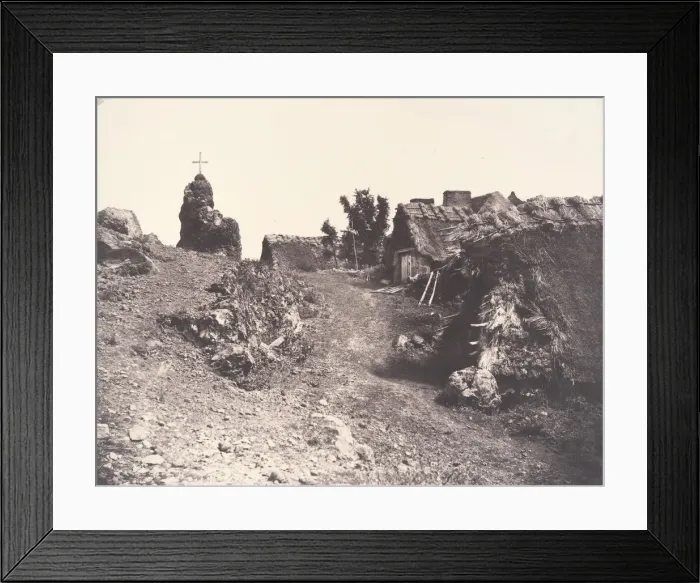 Framed Print : Village de Murols, 1854, printed 1979. Creator: Edouard Baldus Framed Print : Village de Murols, 1854, printed 1979. Creator: Edouard Baldus
