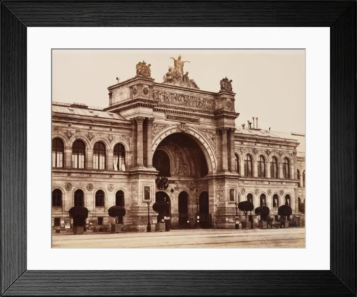 Framed Print : Palais de l Industrie, 1850s-60s. Creator: Edouard Baldus Framed Print : Palais de l Industrie, 1850s-60s. Creator: Edouard Baldus