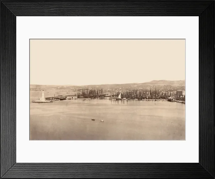 Framed Print : Marseille, ca. 1861. Creator: Edouard Baldus Framed Print : Marseille, ca. 1861. Creator: Edouard Baldus