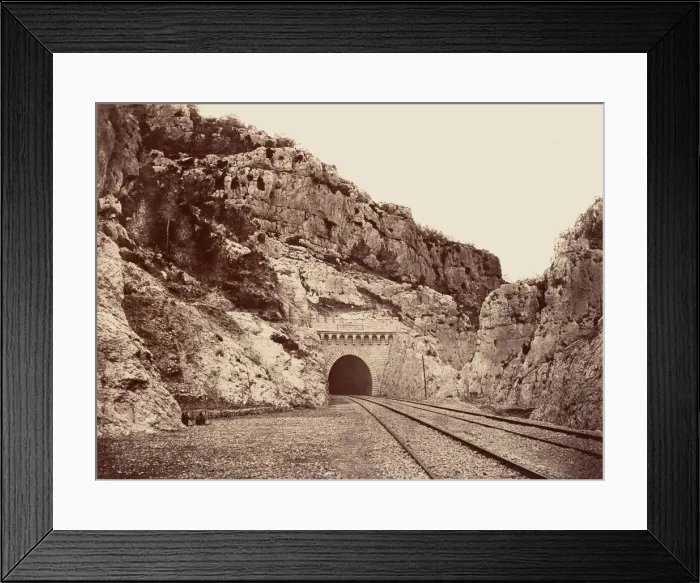 Framed Print : Souterrain de la Nerthe, ca. 1861. Creator: Edouard Baldus Framed Print : Souterrain de la Nerthe, ca. 1861. Creator: Edouard Baldus