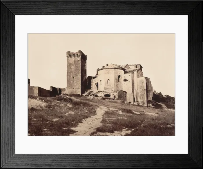 Framed Print : Montmajour, ca. 1862. Creator: Edouard Baldus Framed Print : Montmajour, ca. 1862. Creator: Edouard Baldus