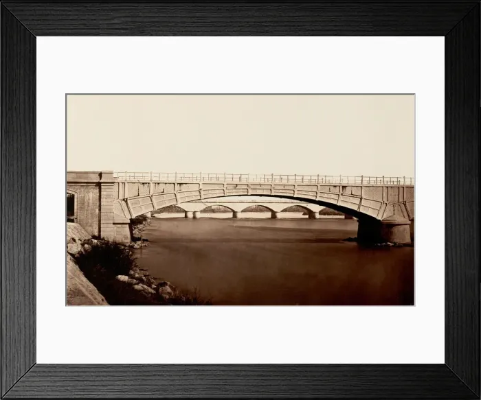 Framed Print : Viaduc de l Iser, ca. 1861. Creator: Edouard Baldus Framed Print : Viaduc de l Iser, ca. 1861. Creator: Edouard Baldus
