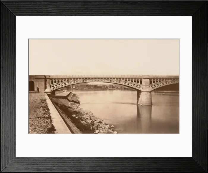 Framed Print : Givors, Viaduc, ca. 1861. Creator: Edouard Baldus Framed Print : Givors, Viaduc, ca. 1861. Creator: Edouard Baldus