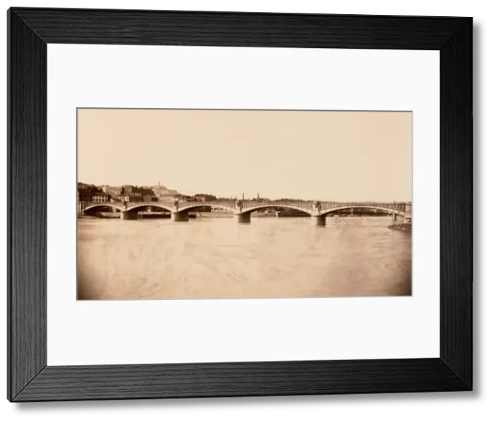 Framed Print : Lyon, Viaduc du Rhone, ca. 1861. Creator: Edouard Baldus Framed Print : Lyon, Viaduc du Rhone, ca. 1861. Creator: Edouard Baldus