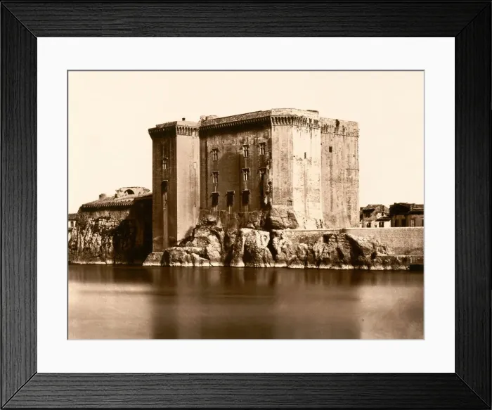 Framed Print : Tarascon, Chateau, ca. 1862. Creator: Edouard Baldus Framed Print : Tarascon, Chateau, ca. 1862. Creator: Edouard Baldus