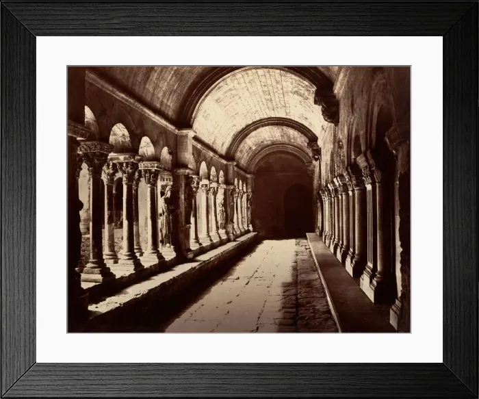 Framed Print : Arles, Cloitre St. Trophime, ca. 1861. Creator: Edouard Baldus Framed Print : Arles, Cloitre St. Trophime, ca. 1861. Creator: Edouard Baldus