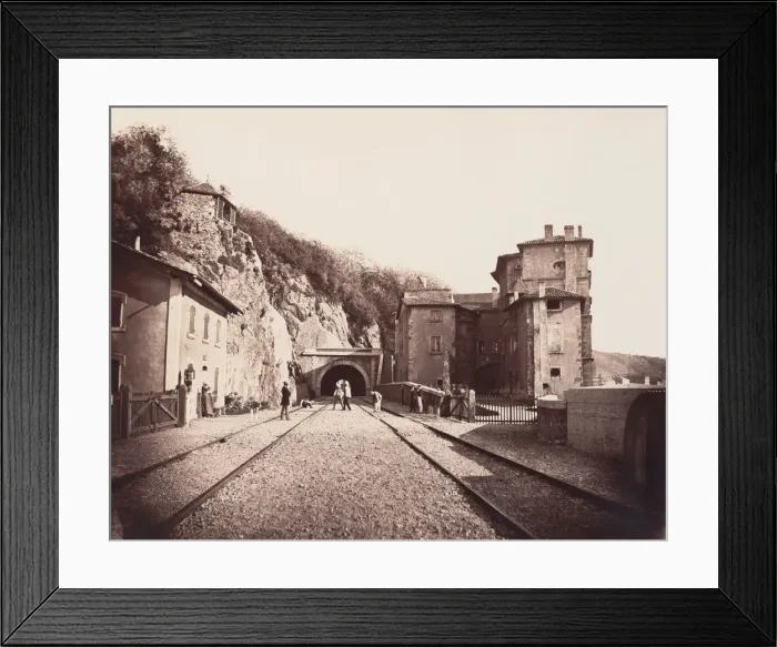 Framed Print : Vienne, Souterrain, ca. 1861. Creator: Edouard Baldus Framed Print : Vienne, Souterrain, ca. 1861. Creator: Edouard Baldus