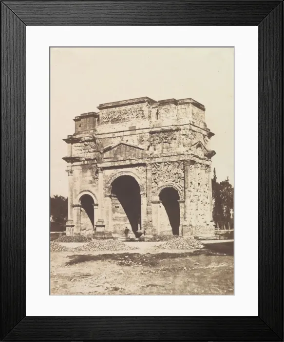 Framed Print : [Roman Arch at Orange], 1851. Creator: Edouard Baldus