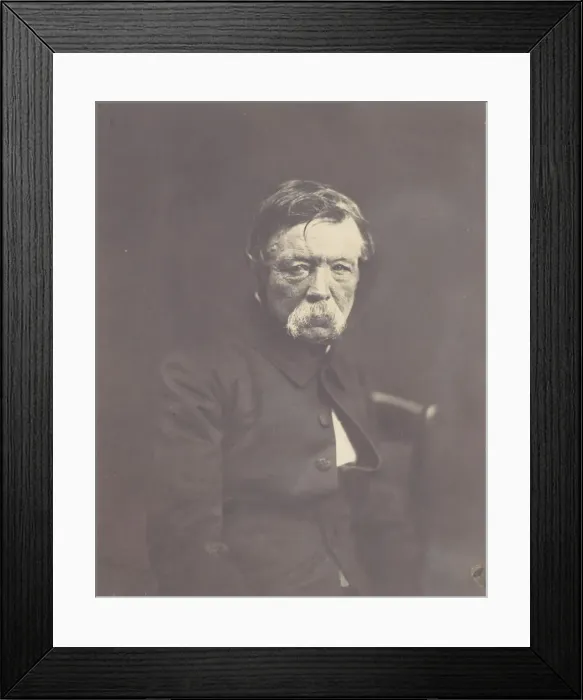 Framed Print : David D Angers, 1853. Creator: Edouard Baldus Framed Print : David D Angers, 1853. Creator: Edouard Baldus