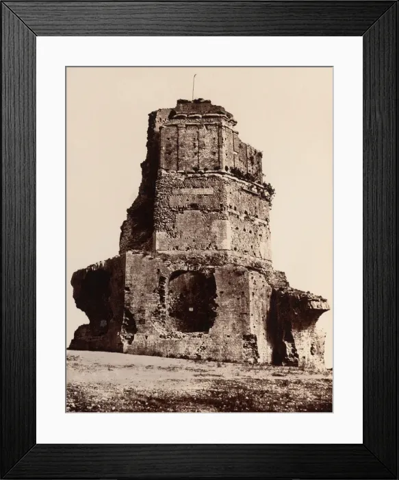Framed Print : Nimes, Tour Magne, 1853. Creator: Edouard Baldus Framed Print : Nimes, Tour Magne, 1853. Creator: Edouard Baldus