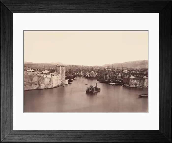 Framed Print : Marseille, ca. 1860. Creator: Edouard Baldus
