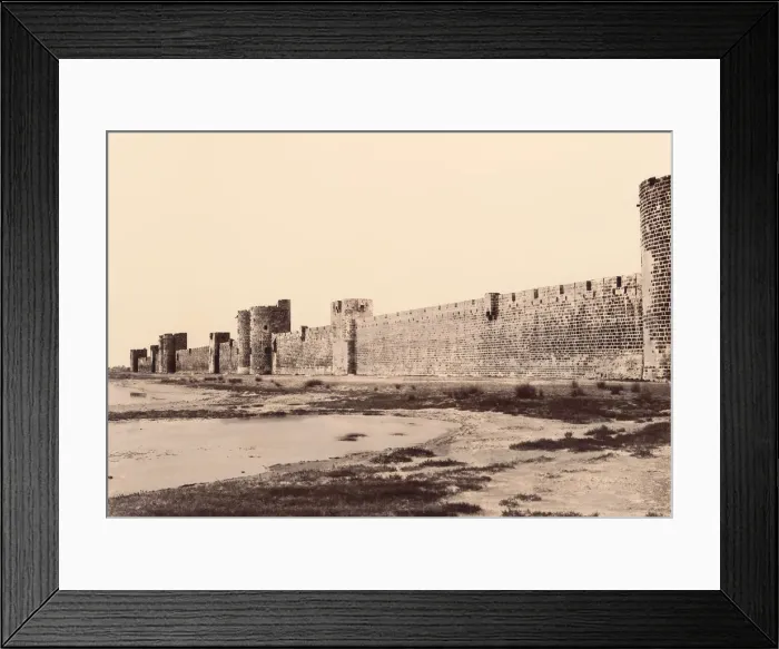 Framed Print : Aigues-Mortes, ca. 1859. Creator: Edouard Baldus Framed Print : Aigues-Mortes, ca. 1859. Creator: Edouard Baldus