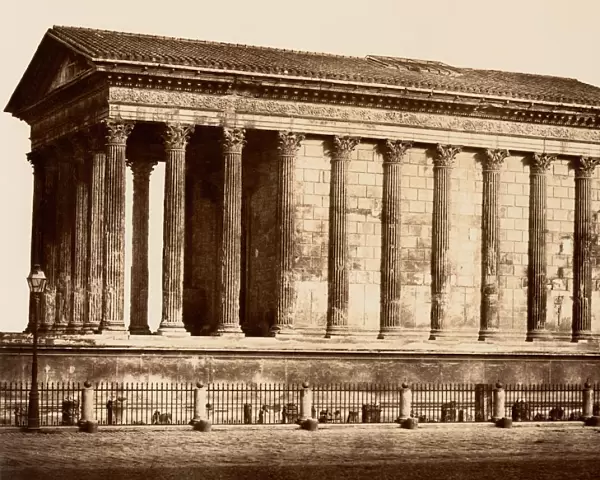 Maison Carree a Nimes, 1853. Creator: Edouard Baldus