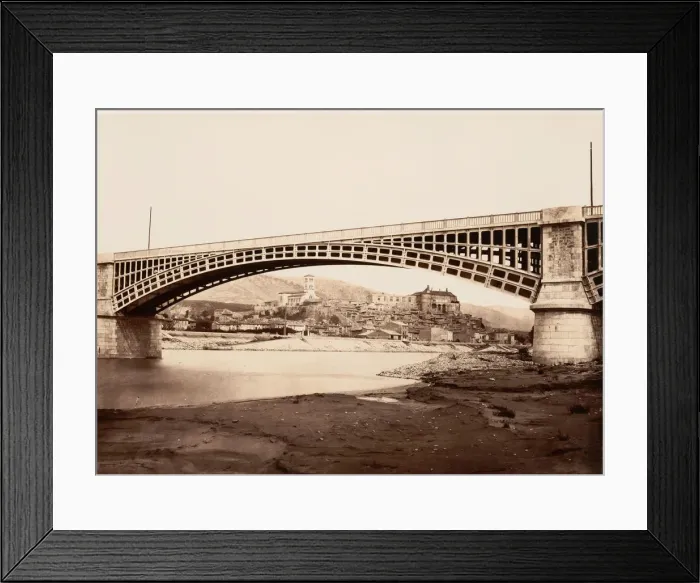 Framed Print : Viaduc de la Voulte, 1861 or after. Creator: Edouard Baldus Framed Print : Viaduc de la Voulte, 1861 or after. Creator: Edouard Baldus