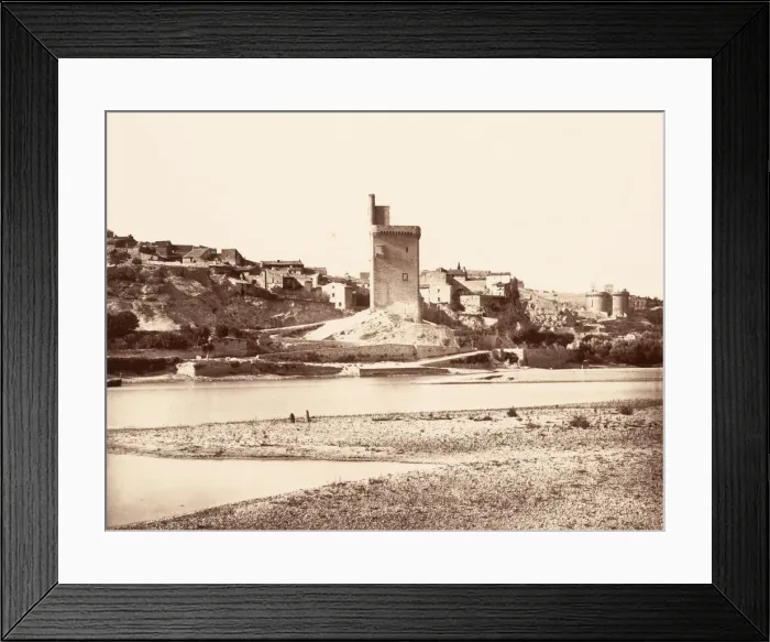 Framed Print : Villeneuve les Avignon, ca. 1862. Creator: Edouard Baldus Framed Print : Villeneuve les Avignon, ca. 1862. Creator: Edouard Baldus