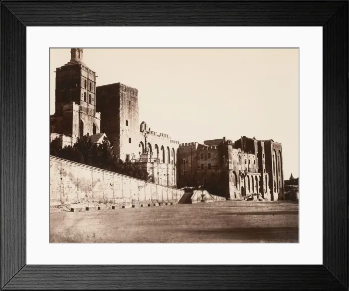 Framed Print : Avignon, Palais des Papes, 1859 or after. Creator: Edouard Baldus Framed Print : Avignon, Palais des Papes, 1859 or after. Creator: Edouard Baldus