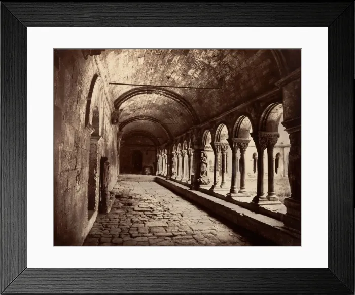 Framed Print : Arles, Cloitre St. Trophime, ca. 1861. Creator: Edouard Baldus Framed Print : Arles, Cloitre St. Trophime, ca. 1861. Creator: Edouard Baldus