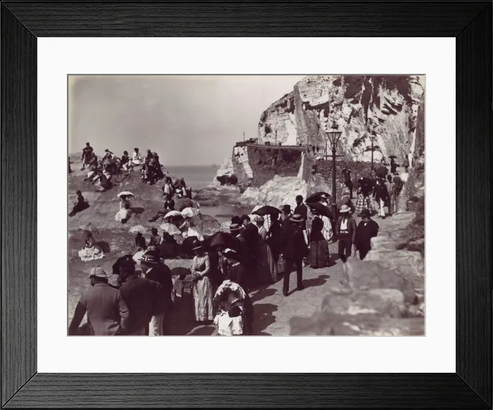 Framed Print : Ilfracombe, Capstone Parade, 1870s. Creator: Francis Bedford Framed Print : Ilfracombe, Capstone Parade, 1870s. Creator: Francis Bedford
