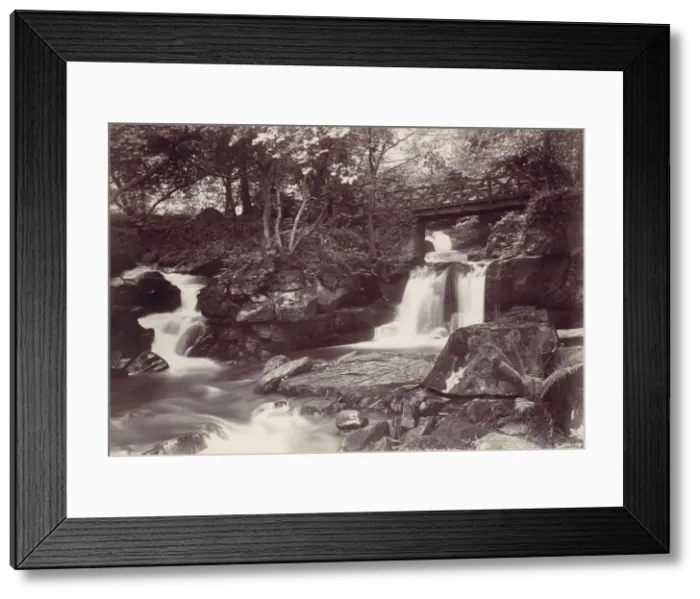 Framed Print : Glen Lun. The Rustic Bridge, 1870s. Creator: Francis Bedford Framed Print : Glen Lun. The Rustic Bridge, 1870s. Creator: Francis Bedford