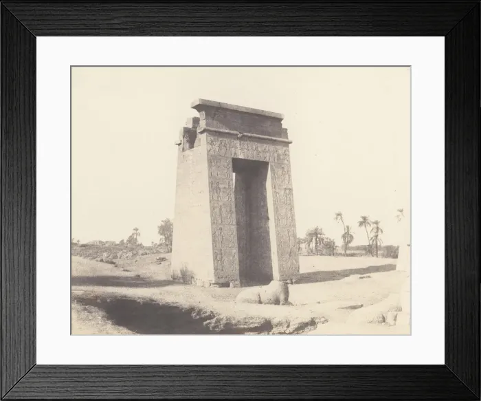 Framed Print : Karnak (Thebes), Grande Porte du Sud Vue du Point C, 1851-52, printed 1853-54 Framed Print : Karnak (Thebes), Grande Porte du Sud Vue du Point C, 1851-52, printed 1853-54