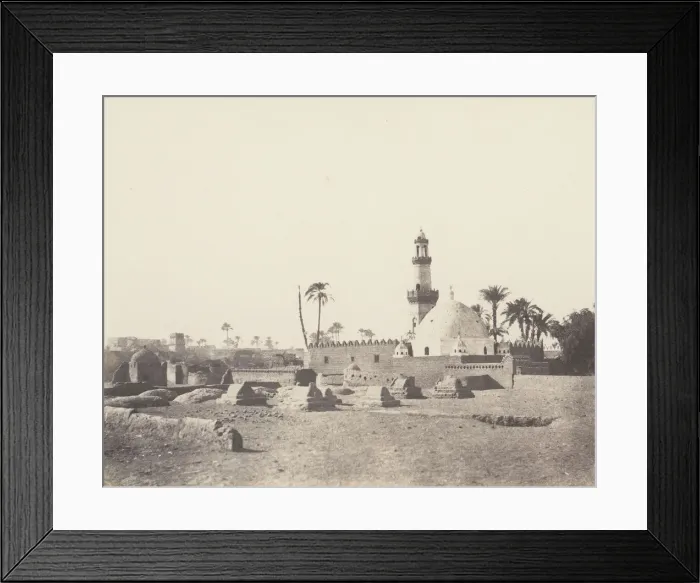 Framed Print : Souadj, Cimetiere Musulman et Tombeau de Mourad-Bey, 1851-52 Framed Print : Souadj, Cimetiere Musulman et Tombeau de Mourad-Bey, 1851-52