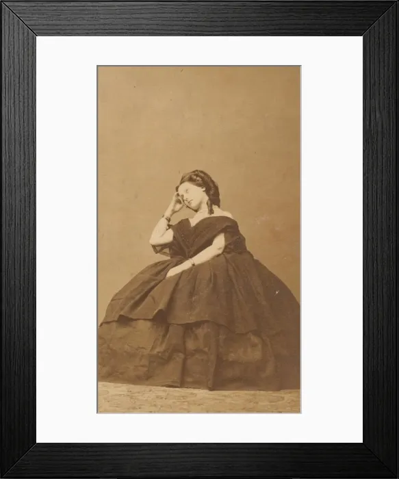 Framed Print : Meditation, 1860s. Creator: Pierre-Louis Pierson Framed Print : Meditation, 1860s. Creator: Pierre-Louis Pierson