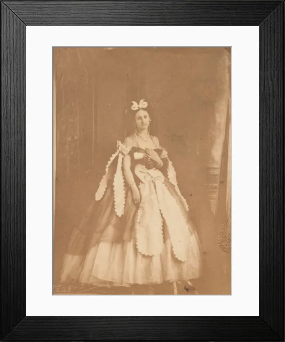 Framed Print : Les rubans decoupe, 1860s. Creator: Pierre-Louis Pierson Framed Print : Les rubans decoupe, 1860s. Creator: Pierre-Louis Pierson