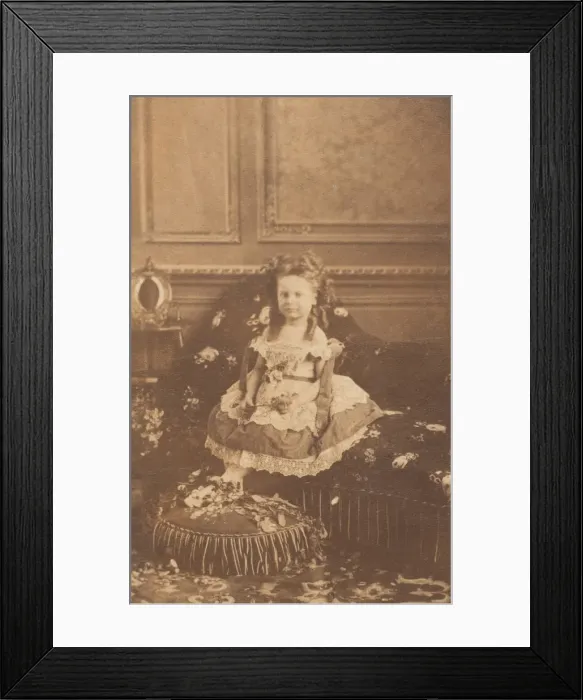 Framed Print : Le fauteuil, 1860s. Creator: Pierre-Louis Pierson Framed Print : Le fauteuil, 1860s. Creator: Pierre-Louis Pierson