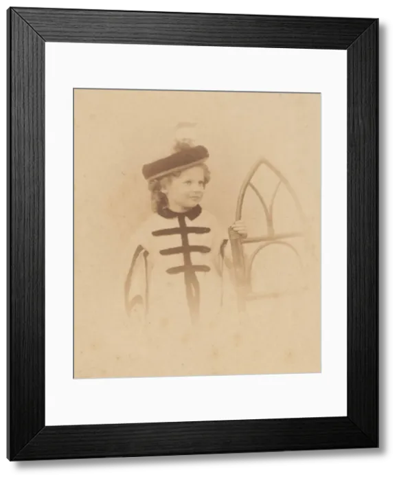 Framed Print : La chaise rustique, 1860s. Creator: Pierre-Louis Pierson Framed Print : La chaise rustique, 1860s. Creator: Pierre-Louis Pierson