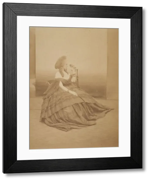Framed Print : Les yeux mires, 1860s. Creator: Pierre-Louis Pierson Framed Print : Les yeux mires, 1860s. Creator: Pierre-Louis Pierson