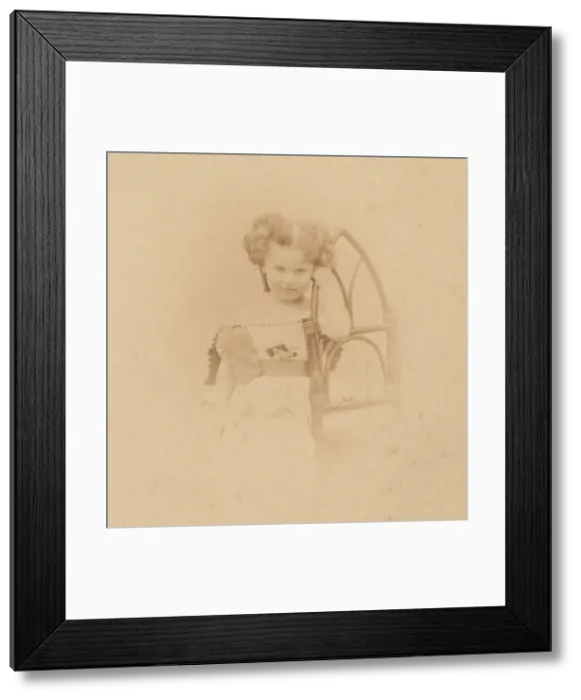 Framed Print : Chaise rustique (autre), 1860s. Creator: Pierre-Louis Pierson Framed Print : Chaise rustique (autre), 1860s. Creator: Pierre-Louis Pierson