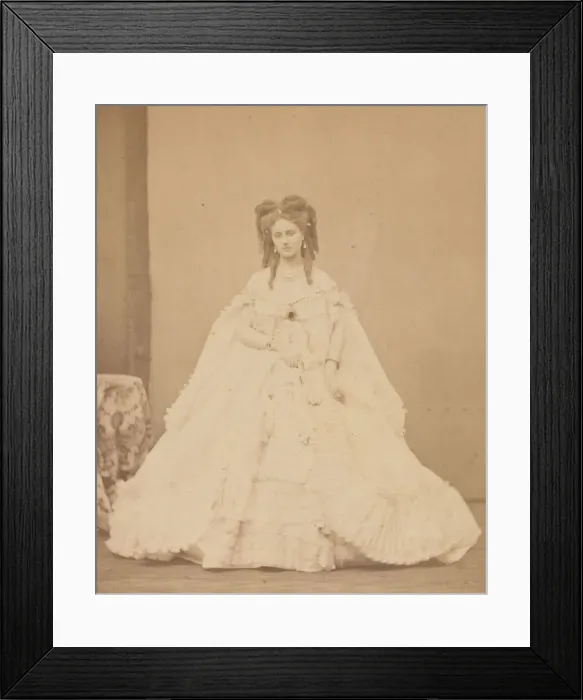 Framed Print : La peignoir plisie, 1860s. Creator: Pierre-Louis Pierson Framed Print : La peignoir plisie, 1860s. Creator: Pierre-Louis Pierson