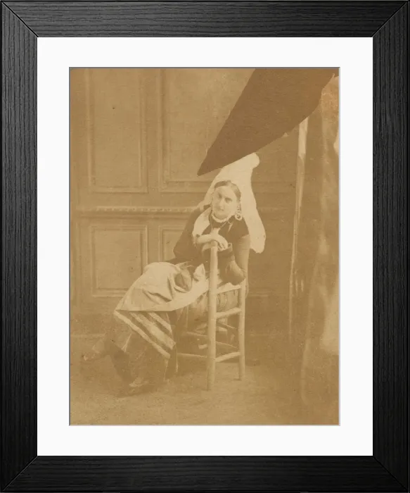 Framed Print : Cauchoise (autre), 1860s. Creator: Pierre-Louis Pierson Framed Print : Cauchoise (autre), 1860s. Creator: Pierre-Louis Pierson