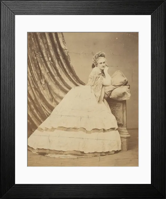 Framed Print : [Standing at the Prie-Dieu], 1861-64. Creator: Pierre-Louis Pierson