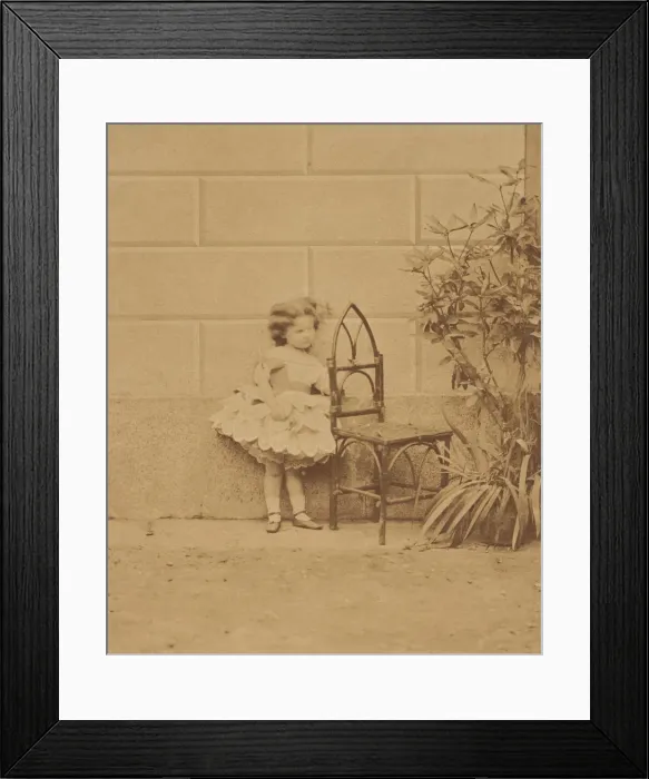Framed Print : Encore la chaise rustique, 1860s. Creator: Pierre-Louis Pierson Framed Print : Encore la chaise rustique, 1860s. Creator: Pierre-Louis Pierson