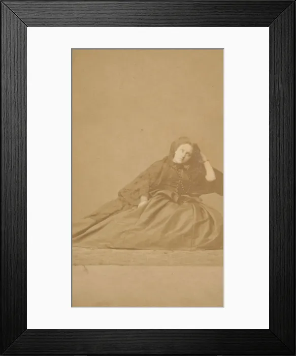 Framed Print : Reverie, 1860s. Creator: Pierre-Louis Pierson Framed Print : Reverie, 1860s. Creator: Pierre-Louis Pierson