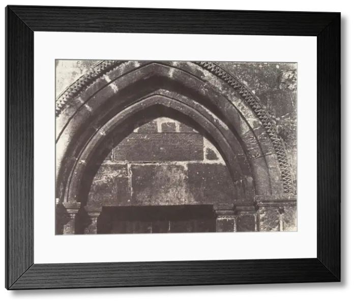 Framed Print : Jerusalem, eglise Sainte-Anne, Details du portail, 1854 Framed Print : Jerusalem, eglise Sainte-Anne, Details du portail, 1854